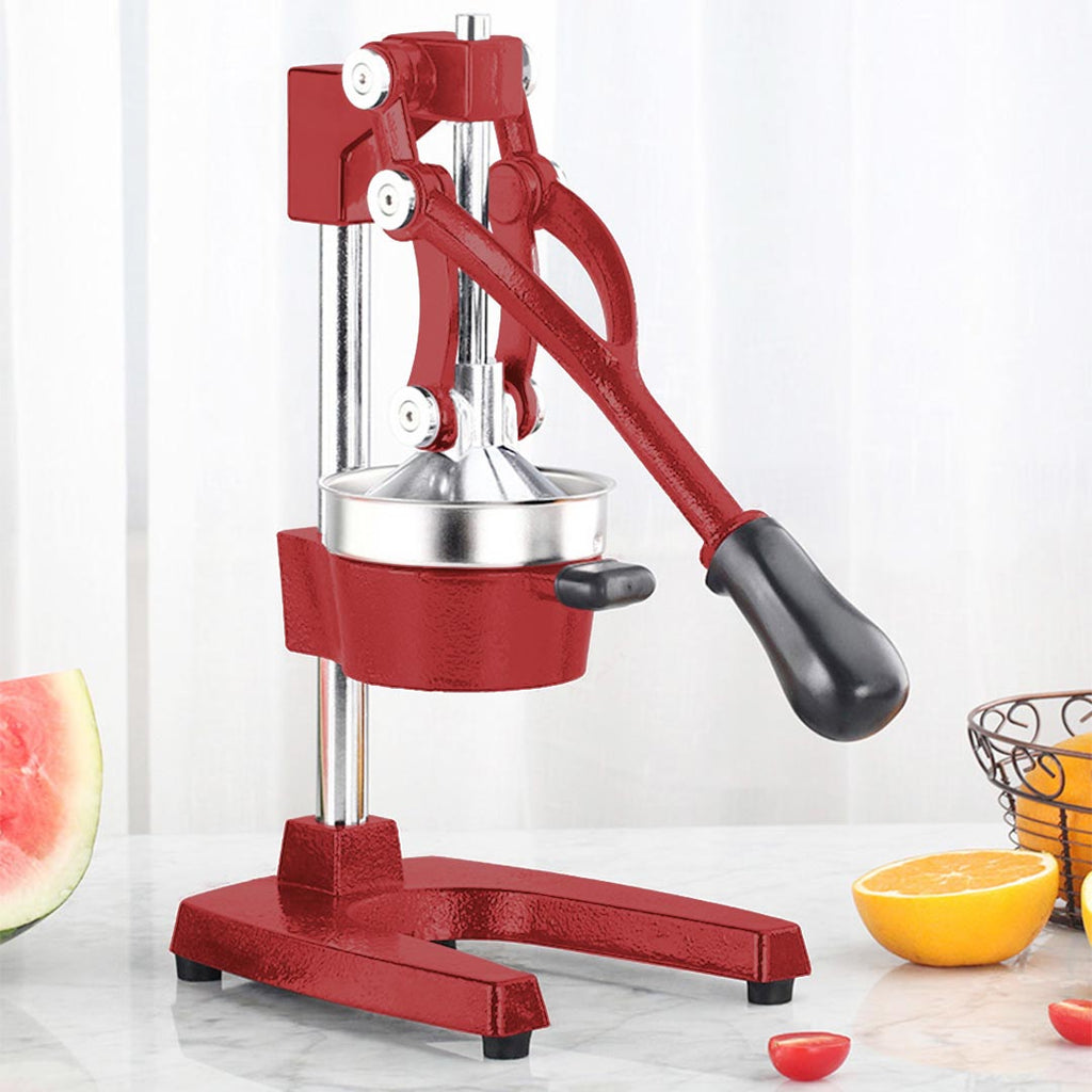 NNEAGS 2X Manual Juicer Hand Press Juice Extractor Squeezer Orange Citrus Red