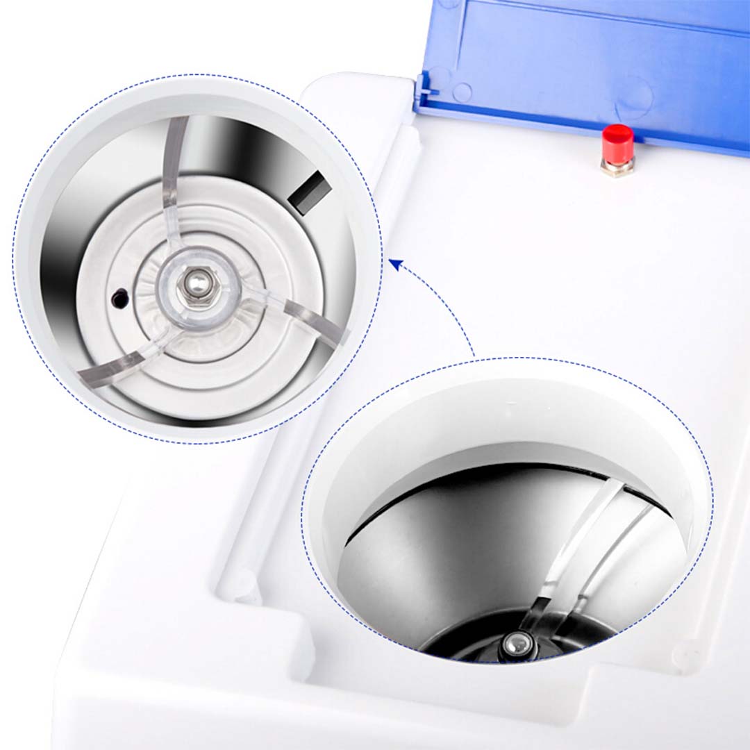 NNEAGS 2X Ice Shaver Electric Stainless Steel Ice Crusher Slicer Machine 120KG/h