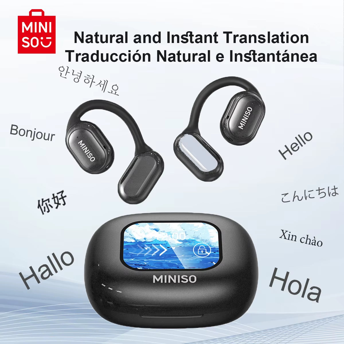 X30 Wireless Headphones Bluetooth Translation Earbuds Chat Headset Office Travel,Real-Time Translate Equalizer APP