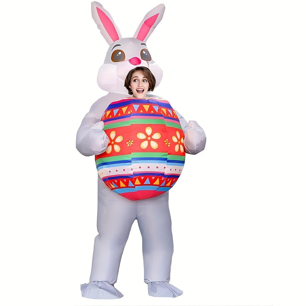 Inflatable Bunny Costume for Easter and Halloween Parties