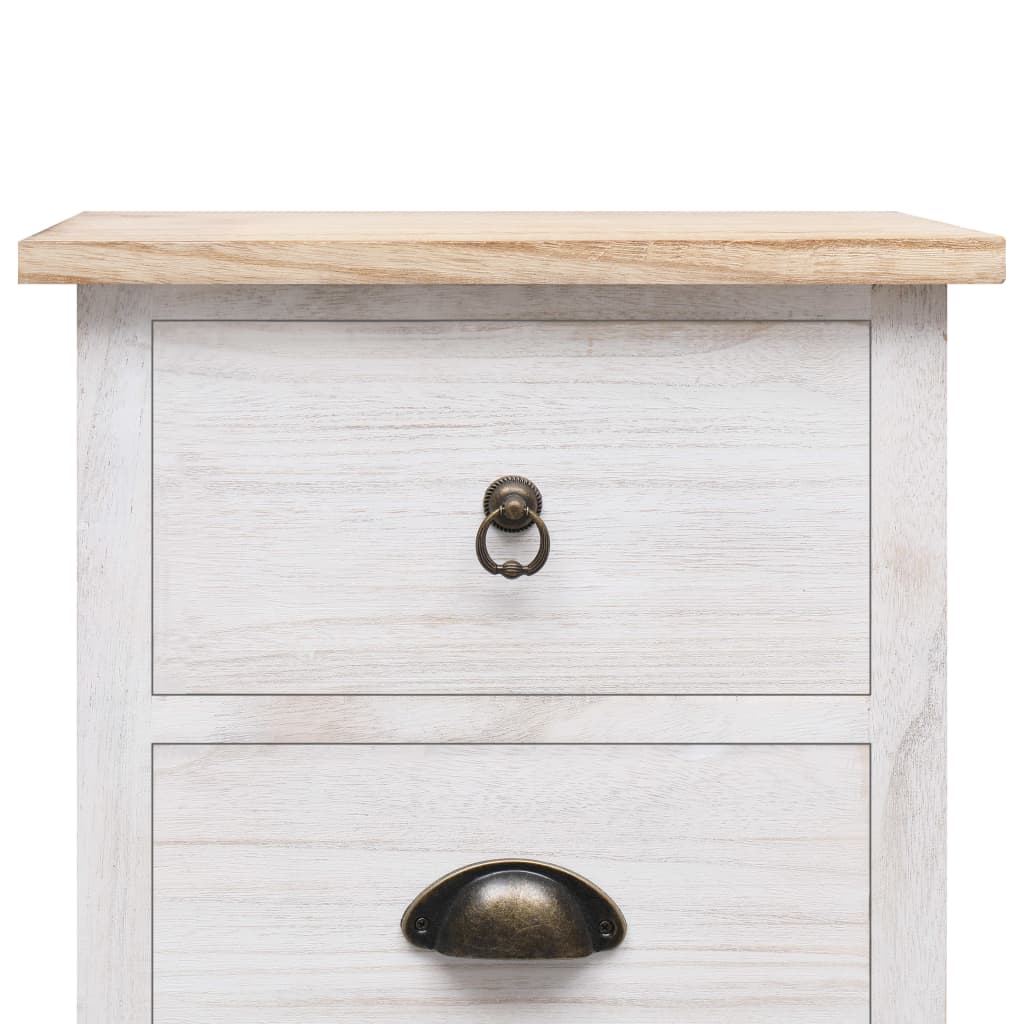 NNEVL Side Cabinet 35x25x87 cm Paulownia Wood