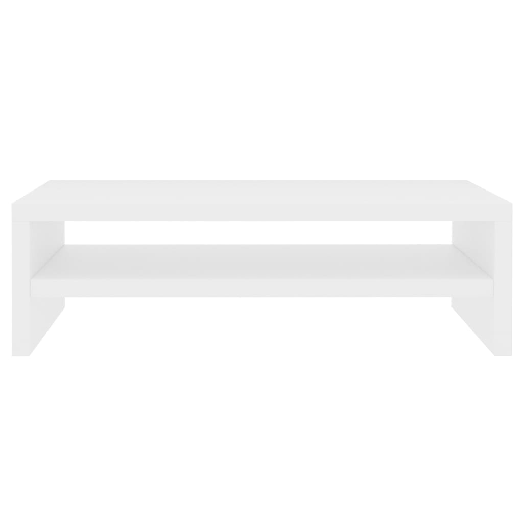 NNEVL Monitor Stand White 42x24x13 cm Chipboard