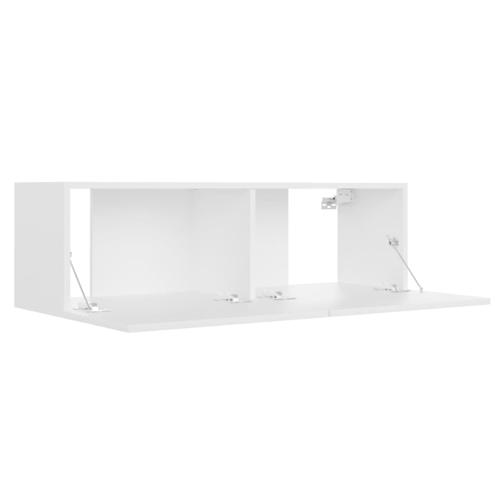 NNEVL TV Cabinet White 100x30x30 cm Engineered Wood