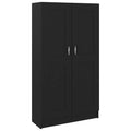 NNEVL Book Cabinet Black 82.5x30.5x150 cm Engineered Wood