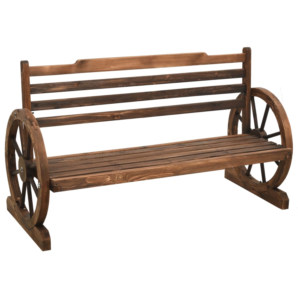 NNEVL Garden Bench 112 cm Solid Firwood