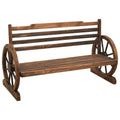 NNEVL Garden Bench 112 cm Solid Firwood