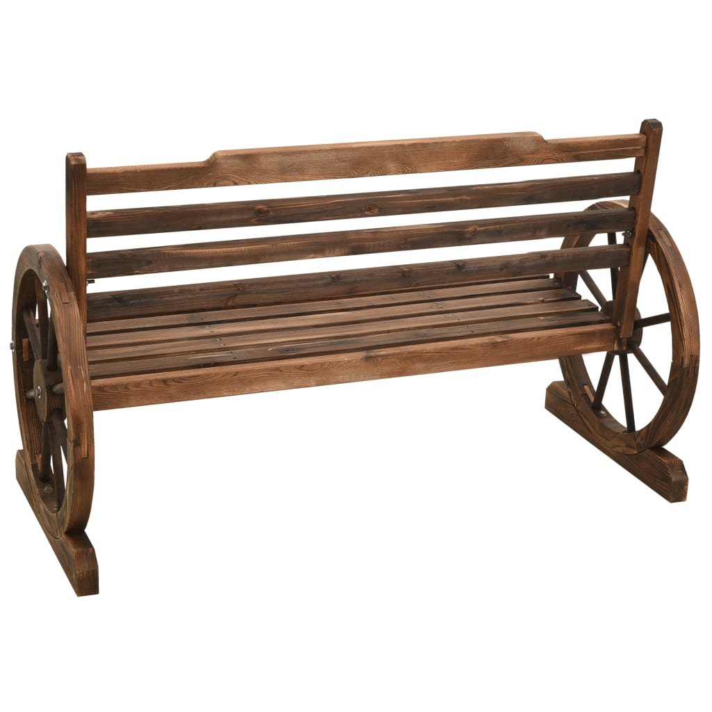 NNEVL Garden Bench 112 cm Solid Firwood