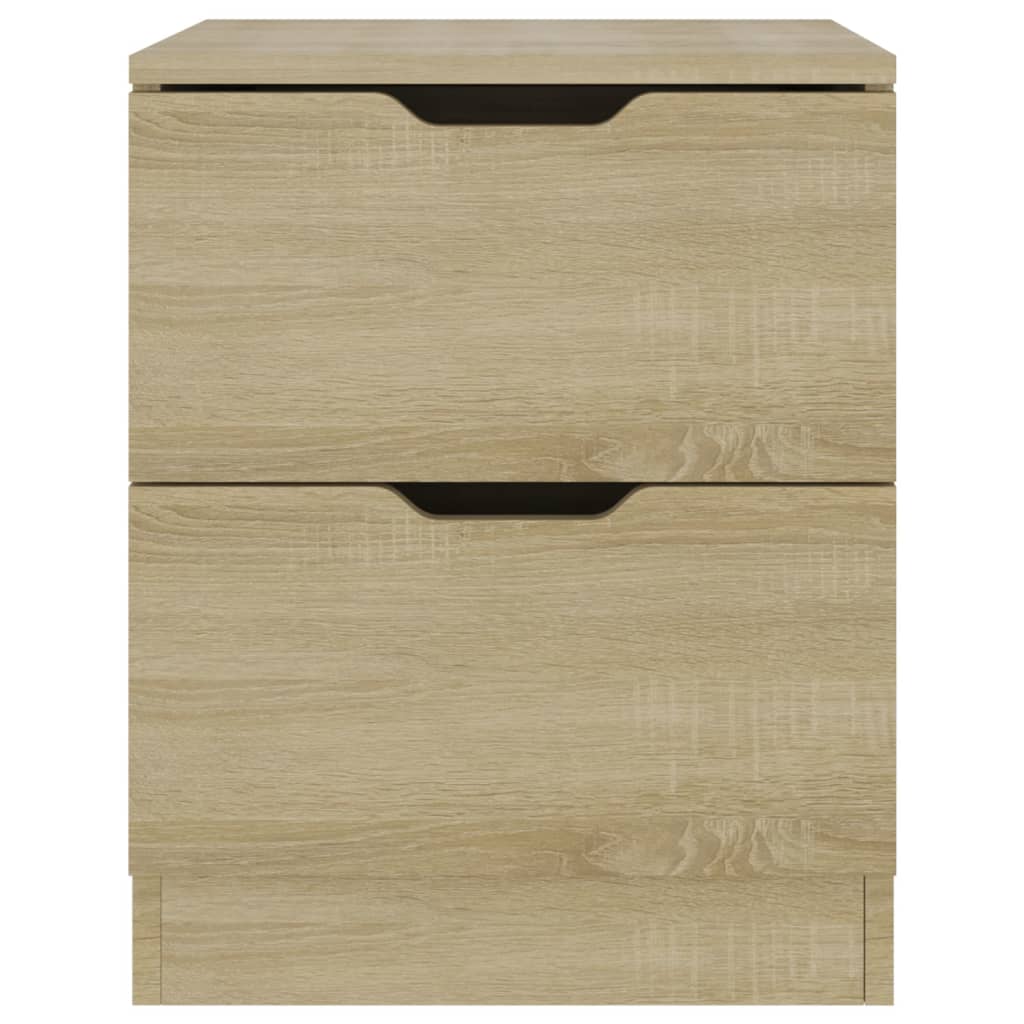 NNEVL Bedside Cabinets 2 pcs Sonoma Oak 40x40x50 cm Chipboard