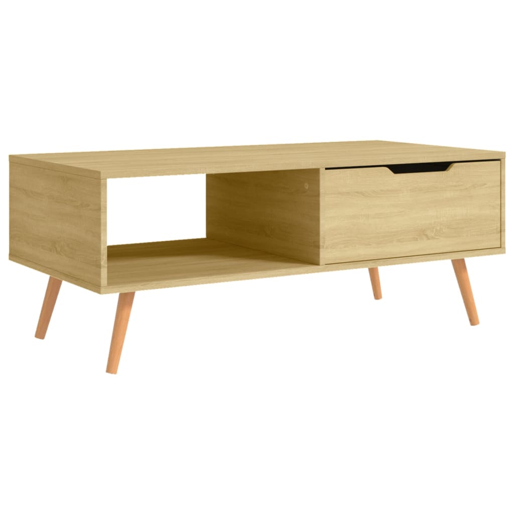 NNEVL Coffee Table Sonoma Oak 100x49.5x43 cm Chipboard