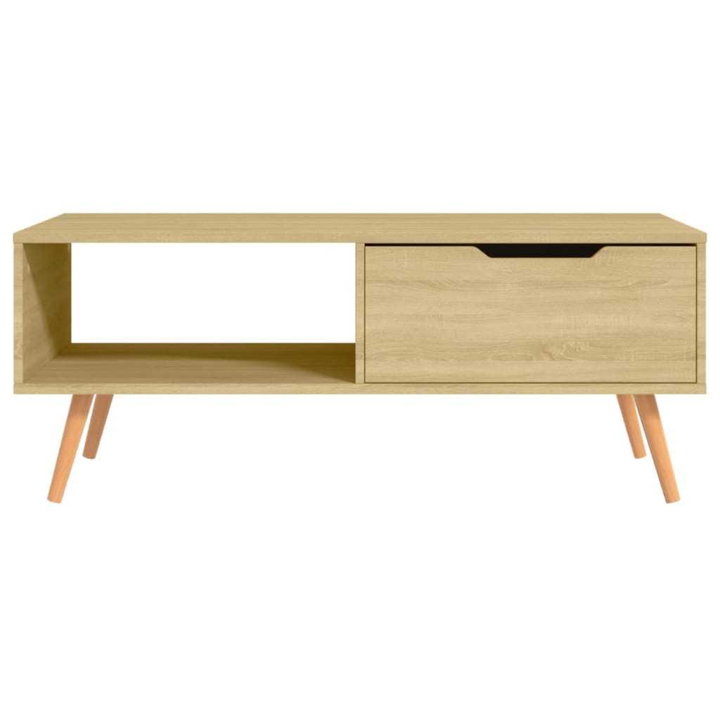 NNEVL Coffee Table Sonoma Oak 100x49.5x43 cm Chipboard