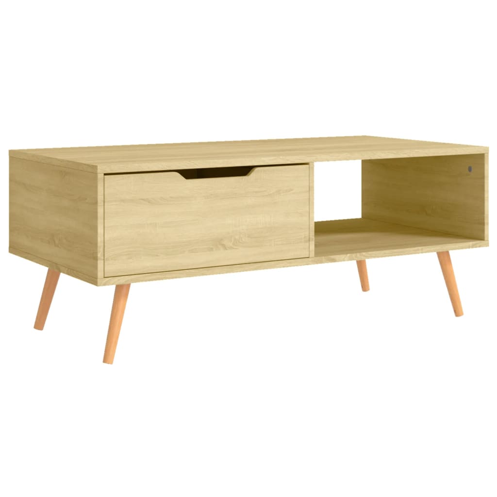 NNEVL Coffee Table Sonoma Oak 100x49.5x43 cm Chipboard