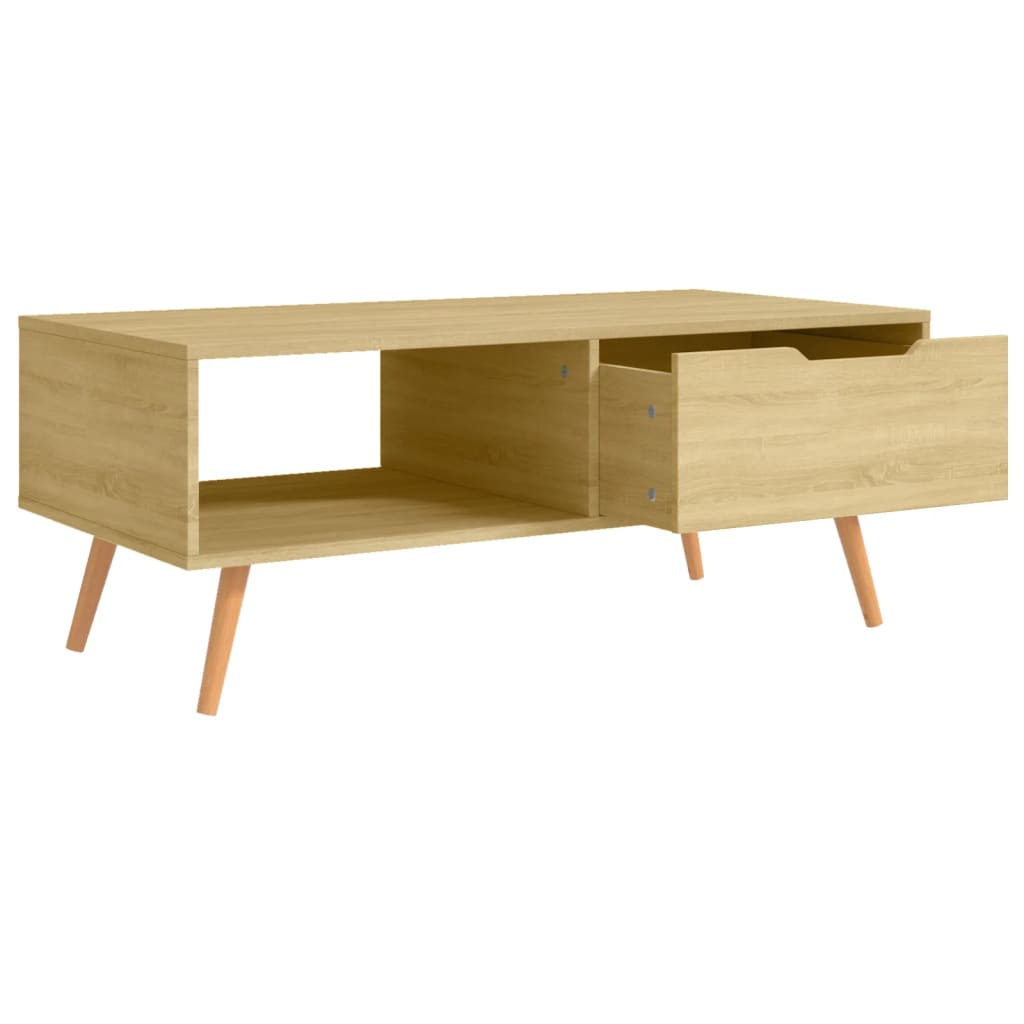 NNEVL Coffee Table Sonoma Oak 100x49.5x43 cm Chipboard