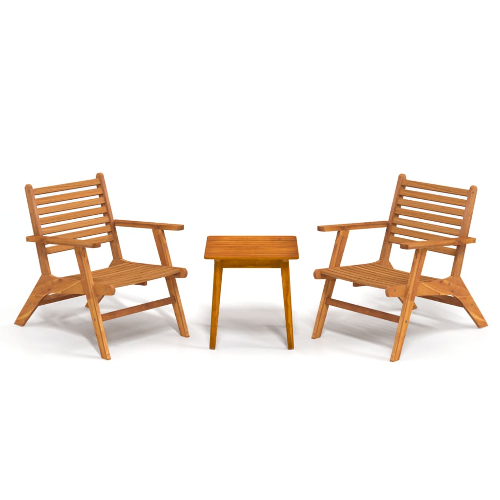 NNEVL Garden Dining Set Solid Wood Acacia