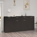 NNEVL Sideboard Black 160x36x75 cm Engineered Wood