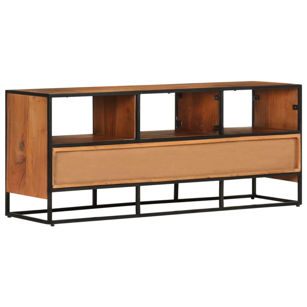 NNEVL TV Cabinet 110x30x45 cm Solid Acacia Wood