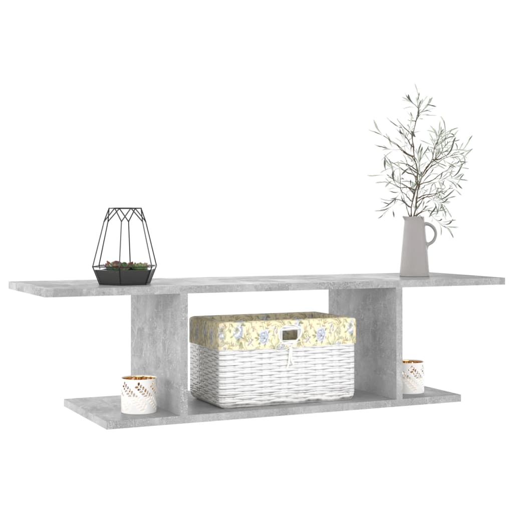 NNEVL Wall Mounted TV Cabinet Concrete Grey 103x30x26.5 cm