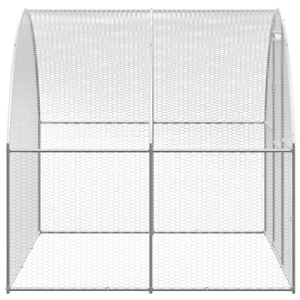 NNEVL Outdoor Chicken Coop 3x2x2 m Galvanised Steel