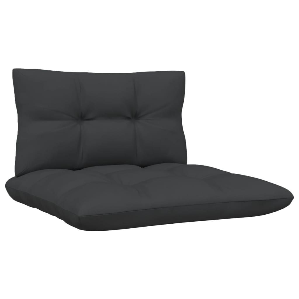 NNEVL 13 Piece Garden Lounge Set with Anthracite Cushions Pinewood