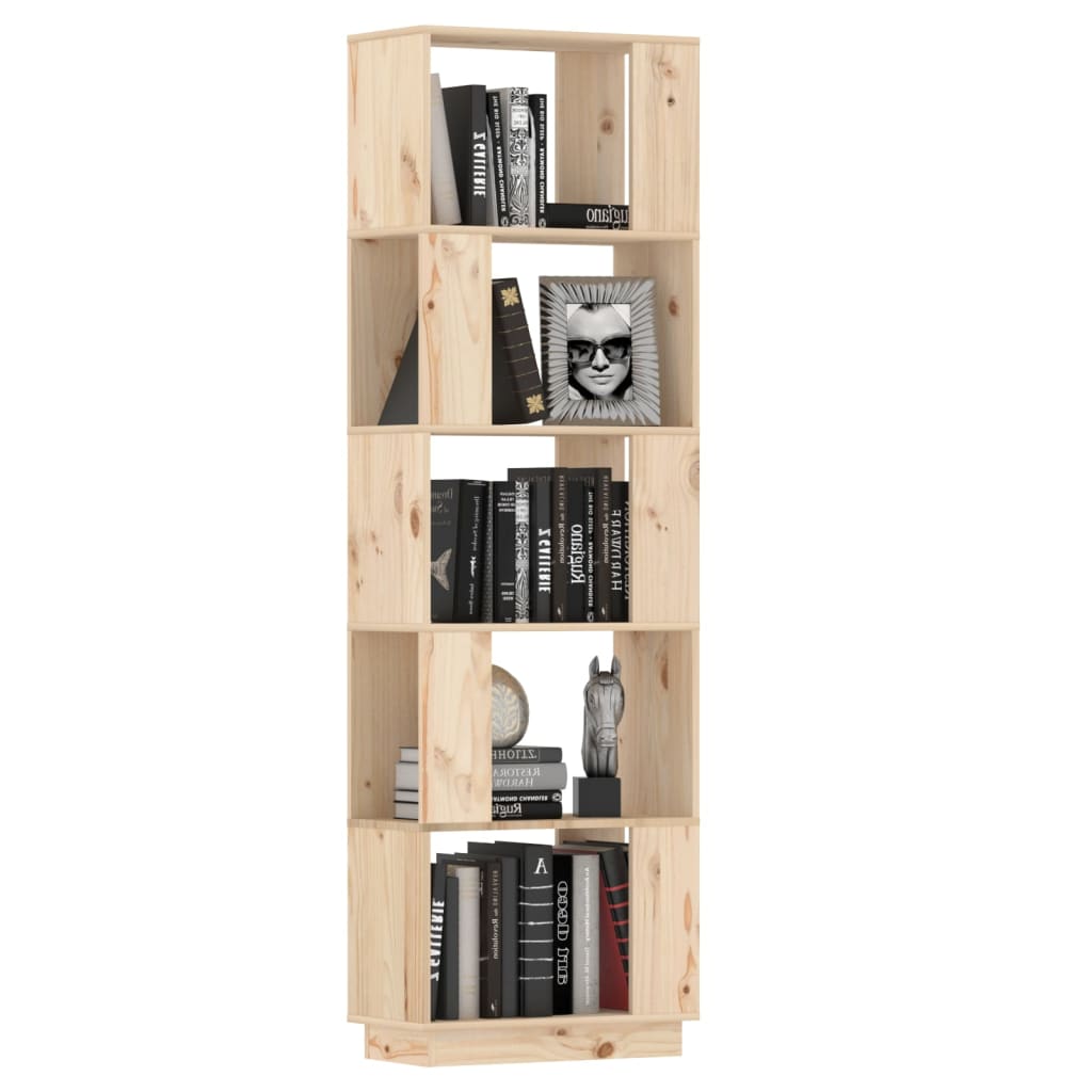 NNEVL Book Cabinet/Room Divider 51x25x163.5 cm Solid Wood Pine