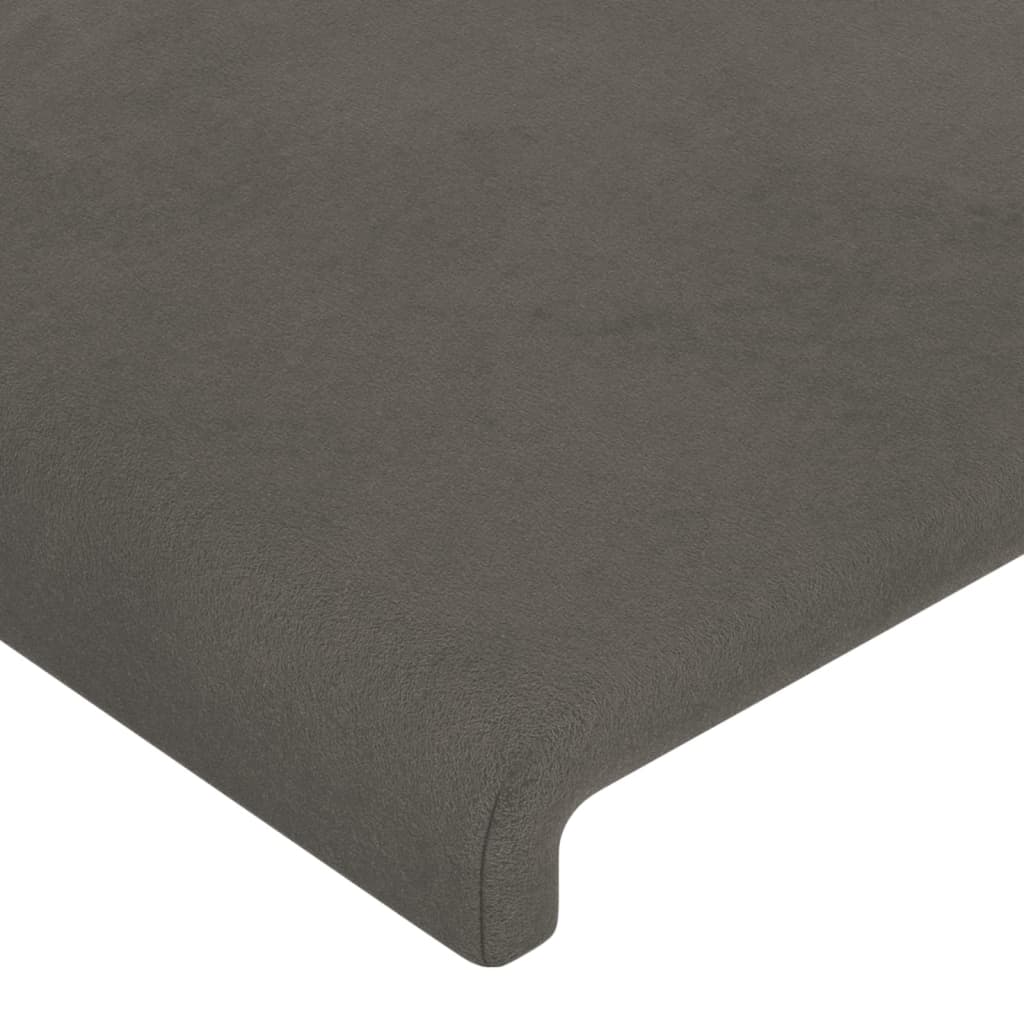 NNEVL Headboards 4 pcs Dark Grey 72x5x78/88 cm Velvet