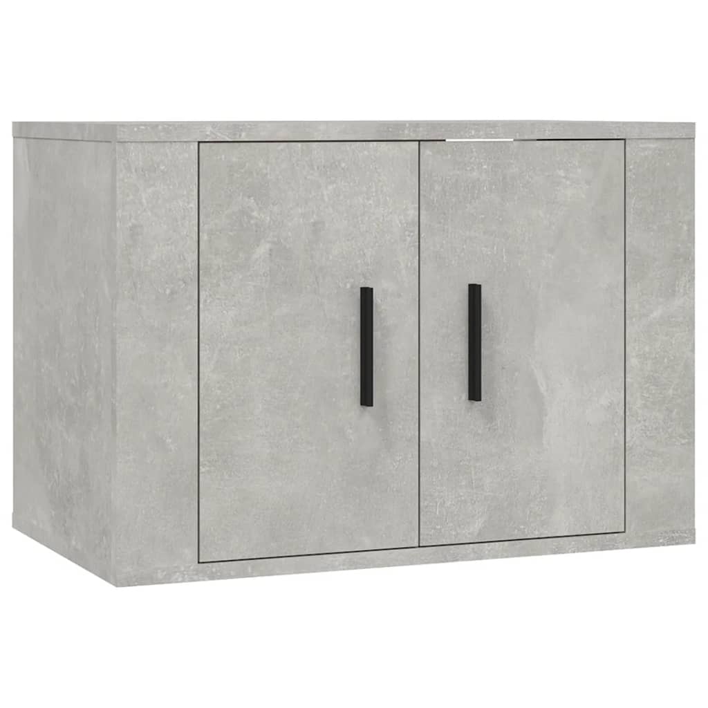 NNEVL 3 Piece TV Cabinet Set Concrete Grey Engineered Wood