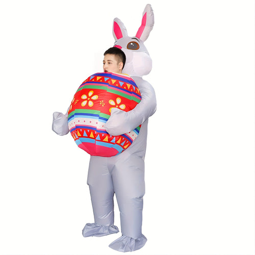 Inflatable Bunny Costume for Easter and Halloween Parties