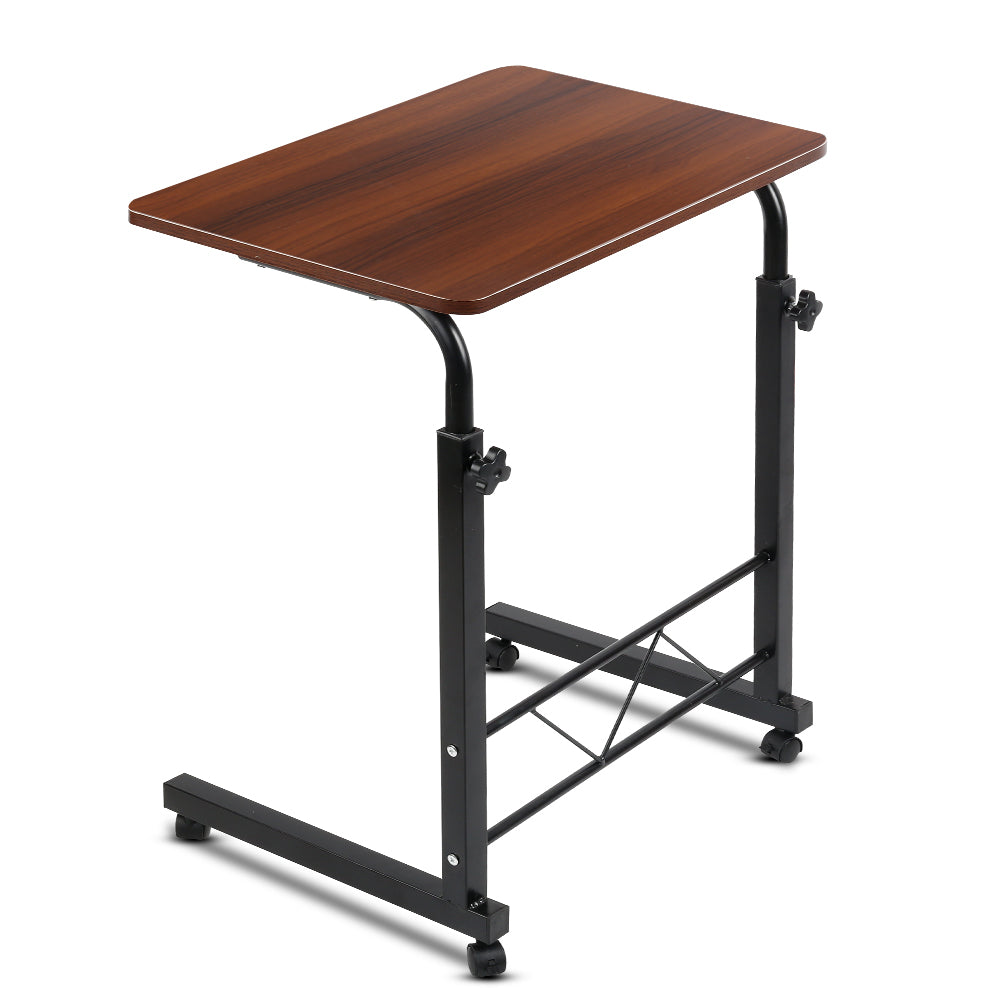 NNEDSZ Laptop Table Desk Portable - Dark Wood
