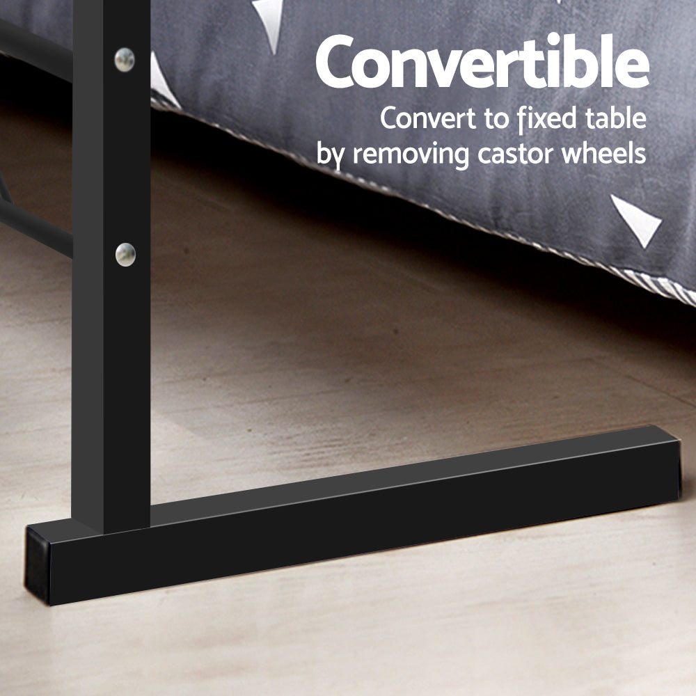 NNEDSZ Laptop Table Desk Portable - Dark Wood