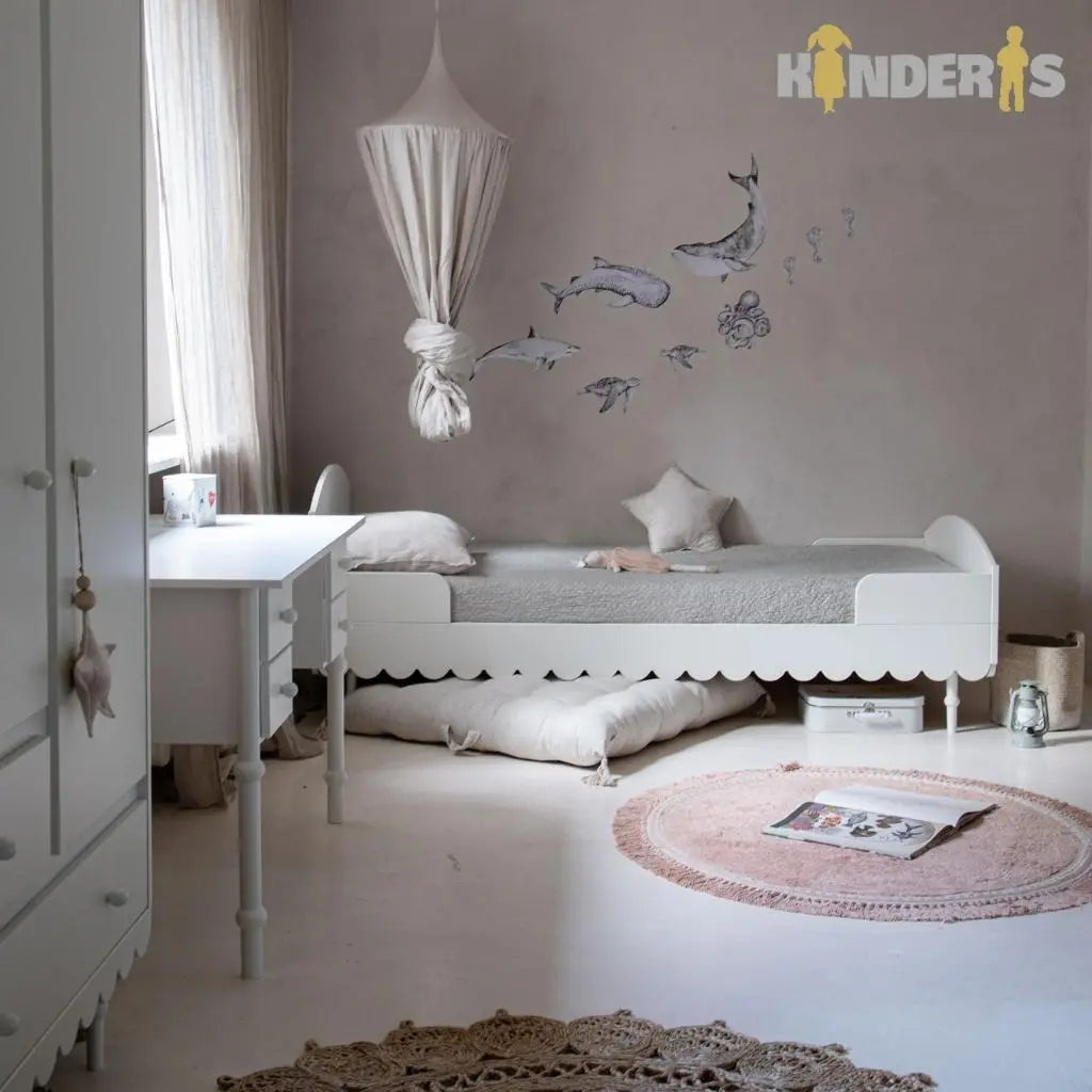 Lovos vaikams "BABUSHKA" 200x90 cm, balta