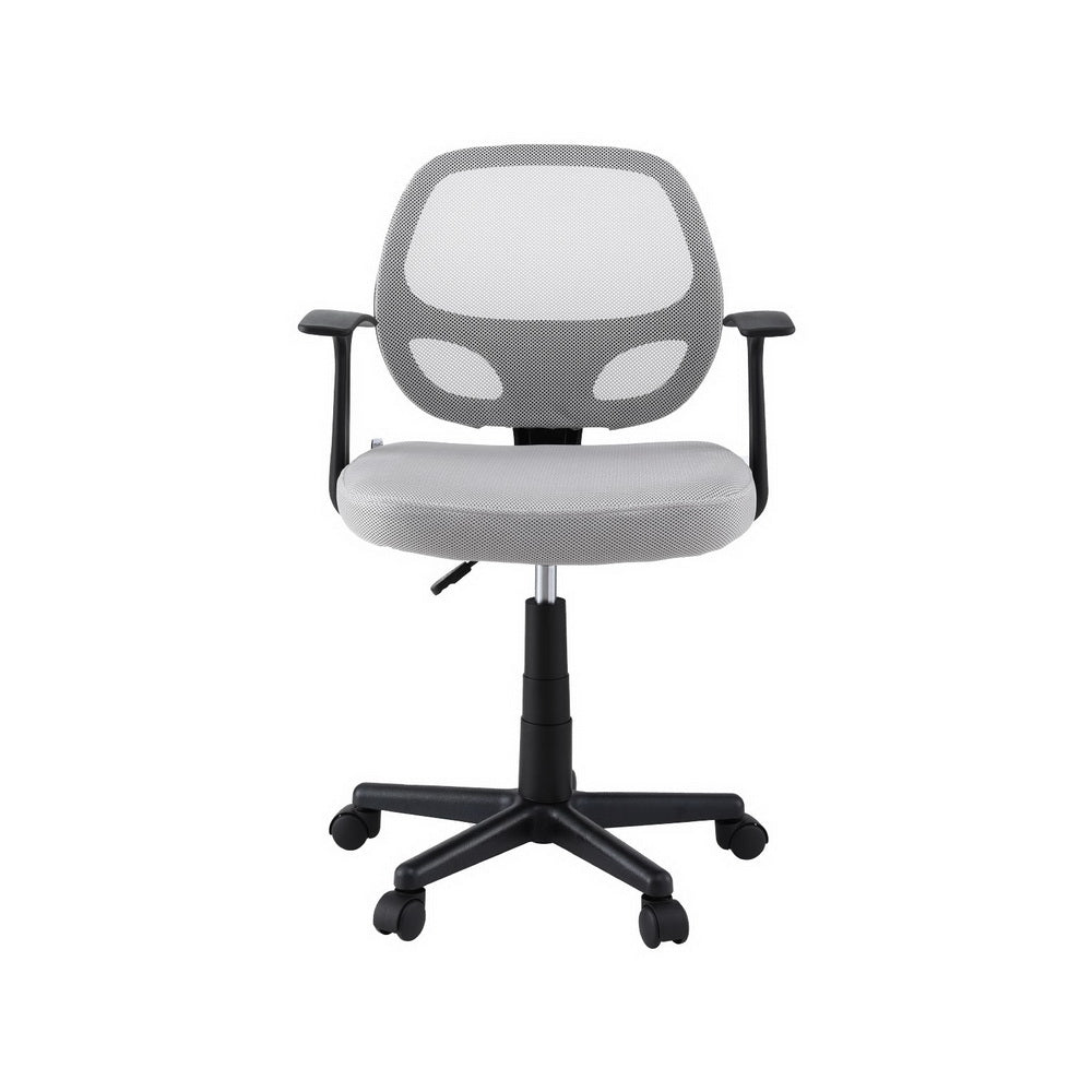 NNEDSZ Artiss Mesh Office Chair Computer Gaming Desk Chairs Work Study Mid Back Grey