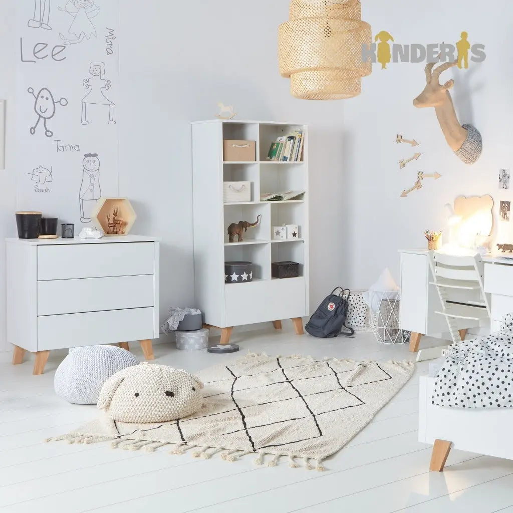 Rašomasis stalas "ZARA" 124x60 cm. Baltas arba pilkas