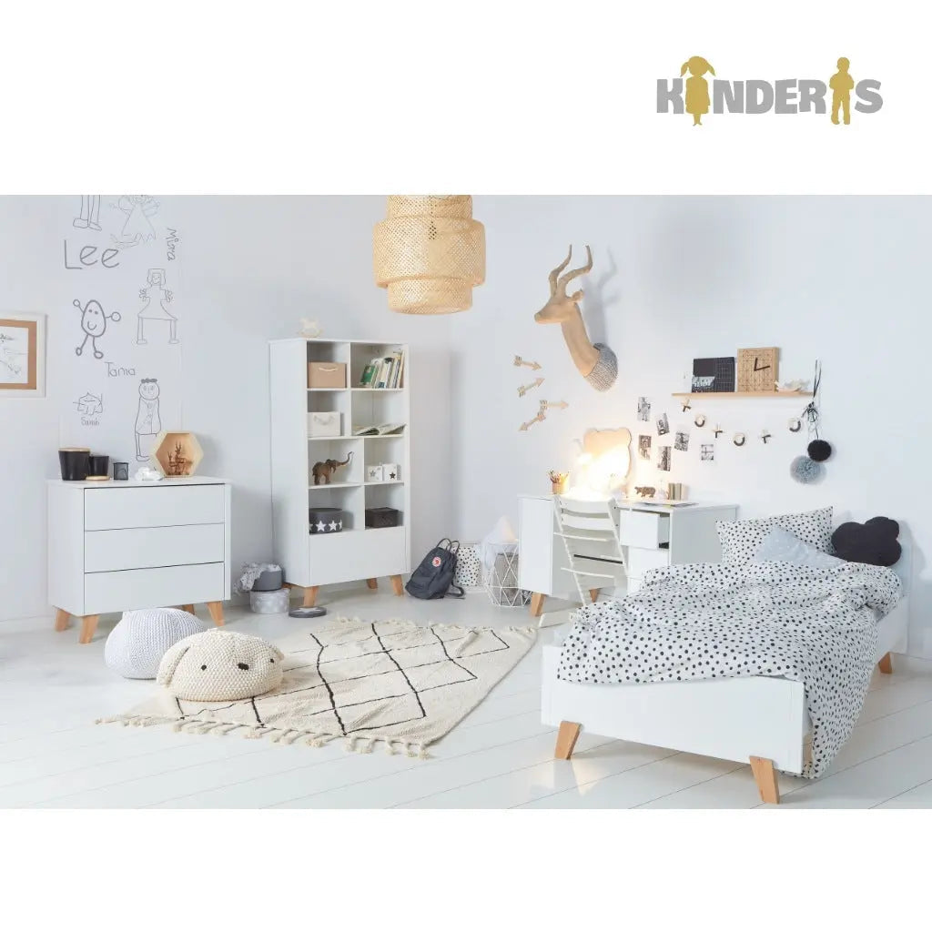 Rašomasis stalas "ZARA" 124x60 cm. Baltas arba pilkas