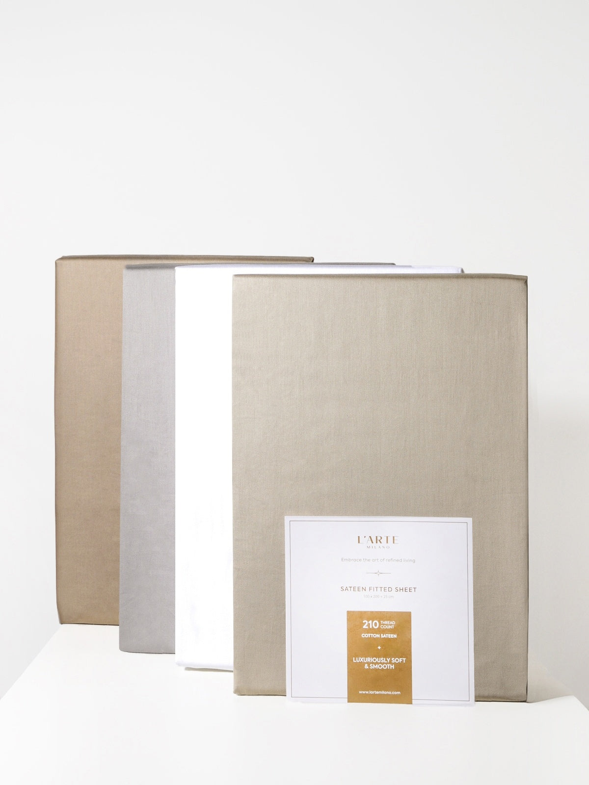 Satin sheet with elastic, 160x200 cm