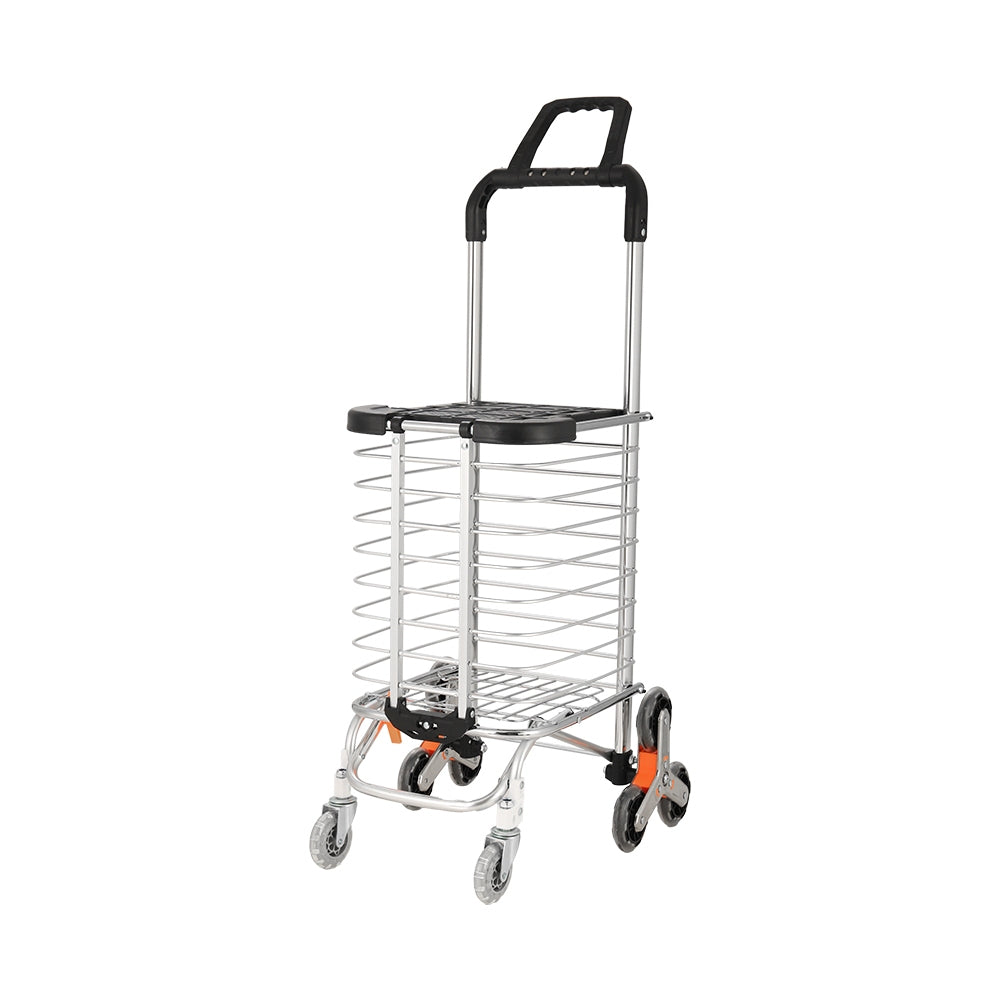 NNEDSZ Emajin Foldable Shopping Cart Trolley 35L Grocery Bag Rolling Wheel Portable