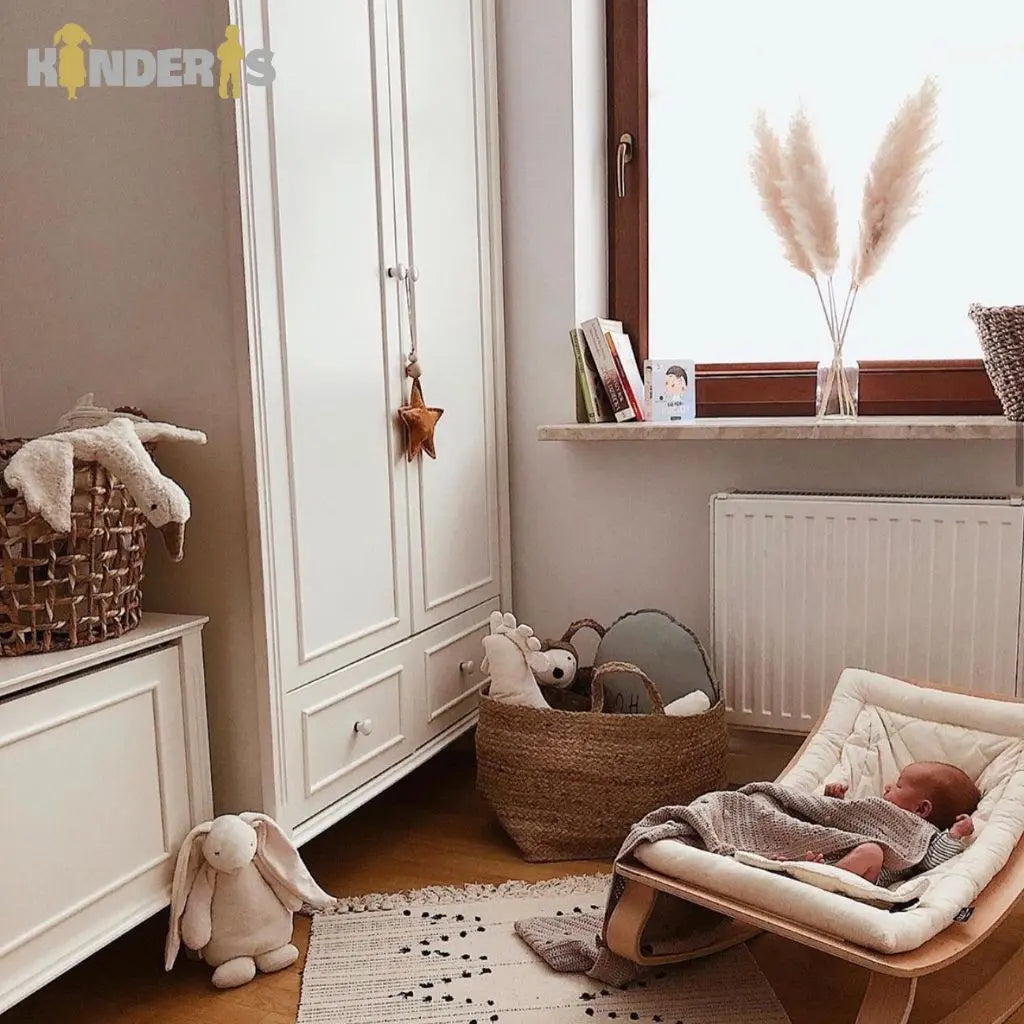 Suoliukas- žaislų dėžė "BIANCO", 66x46 cm., balta