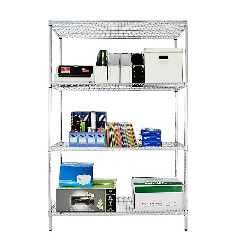 NNEDSZ Modular Wire Storage Shelf 1200 x 450 x 1800mm Steel Shelving