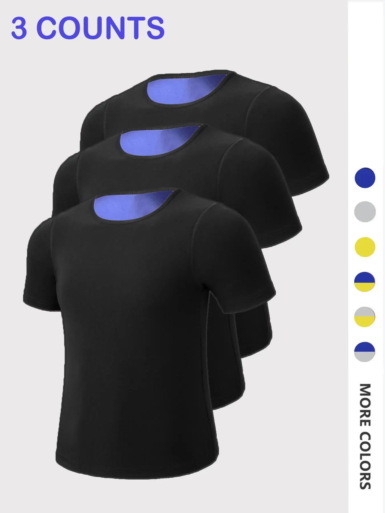 Men'S Sweat Sauna T-Shirts, Athletic Short Sleeve Tee, Weight Lose Workout Slimming Body Shaper, Fitness Waist Trainer, Men'S Shapewear, Gym Wear, Workout Top