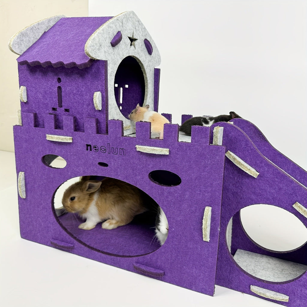 Felt Rabbit Hideaway Bunny Castle Indoor Habitat